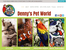Tablet Screenshot of dennyspet.com